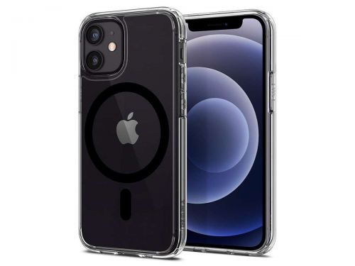 Etui spigen ultra hybrid mag do apple iphone 12 mini black Etui spigen ultra hybrid mag do apple iphone 12 mini black
